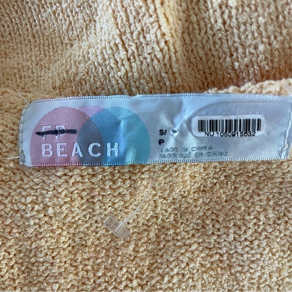 New! Free People FP Beach Gold Poppy Sweater Cover- Up Mini Dress 20721 - Picture 7 of 11